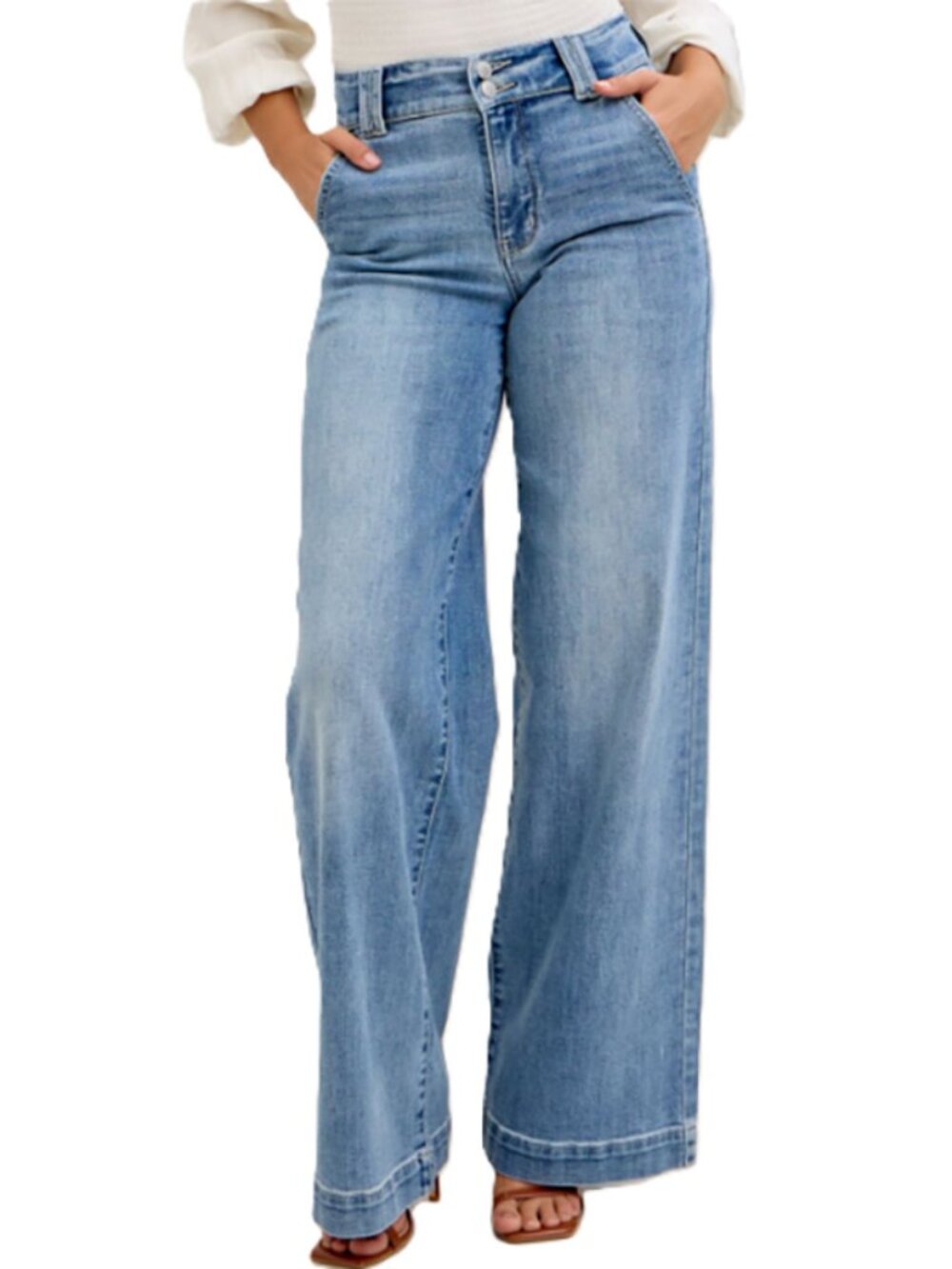 Judy Blue High Waisted Trouser Wide Leg